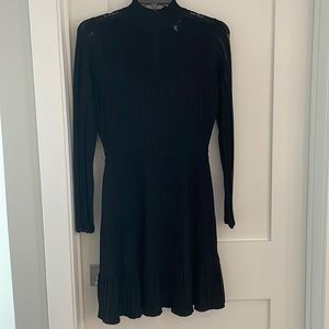 Reiss black mini dress- never worn size small